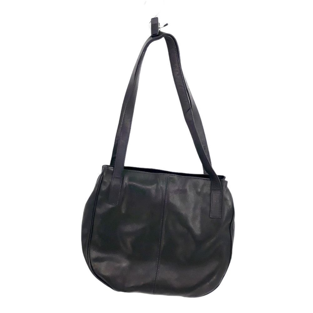 Cassis Genuine Leather Black Shoulder Bag Braided‎ - Picture 4 of 17
